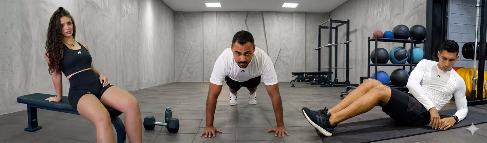 Atletas Momentum corriendo y entrenando con equipamiento deportivo